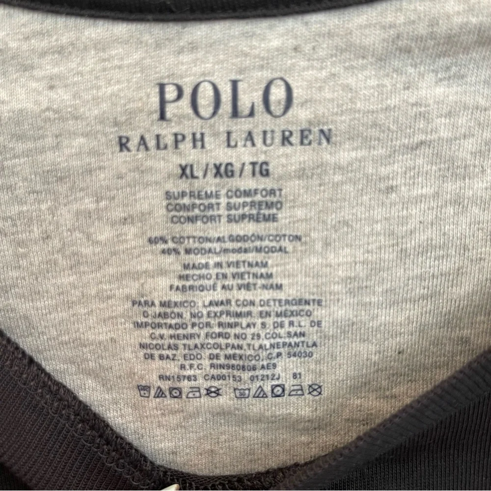 Polo Ralph Lauren Black and Gray Polo Shirt Men’s XL NWT